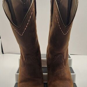 Ariat Tan Leather Heeled Boots